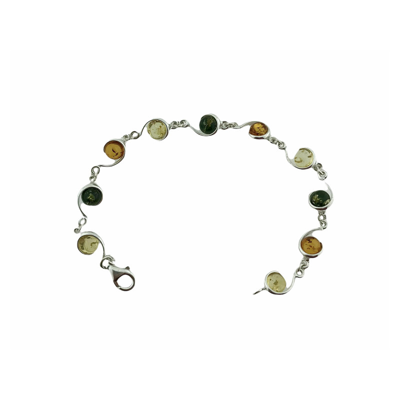 Pulsera ambar y plata 925 