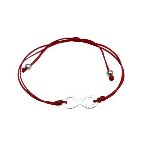 Pulsera infinito plata 925 hilo 