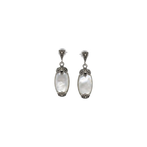 Pendientes marquesitas y plata 925 