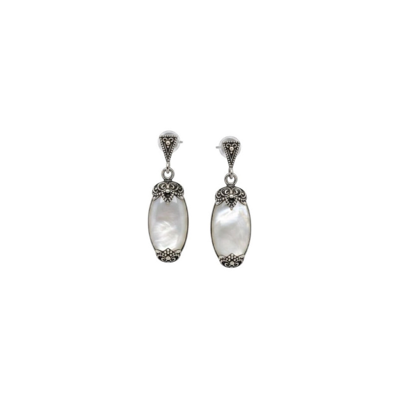 Pendientes marquesitas y plata 925 