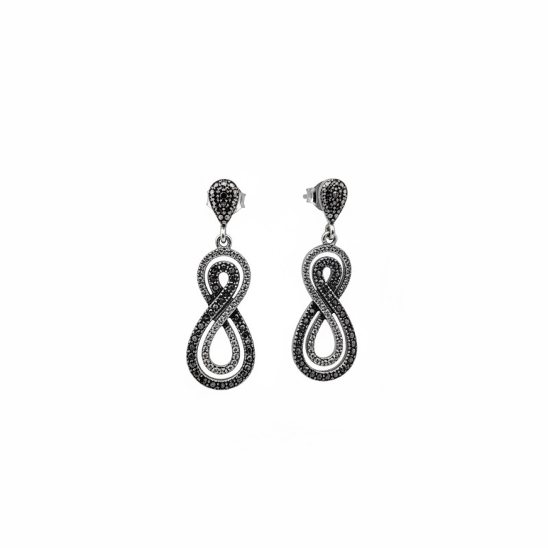Pendiente marquesitas y plata 925 