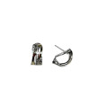 Pendientes omega circonitas y Plata 925 dorada 